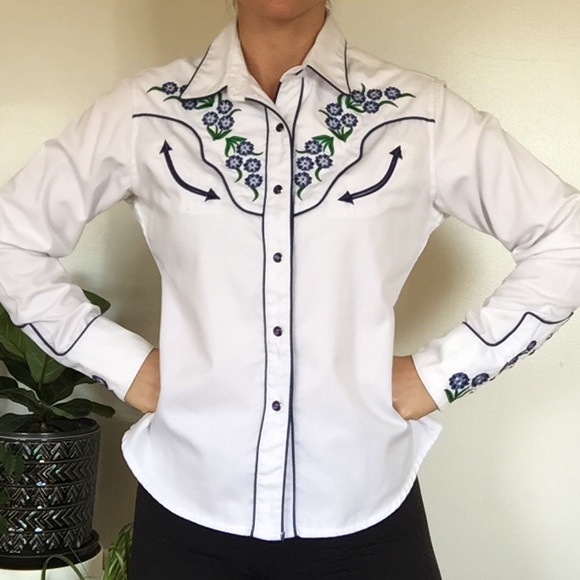 Panhandle Slim Vintage Western Pearl Snap Shirt - Picture 2 of 7